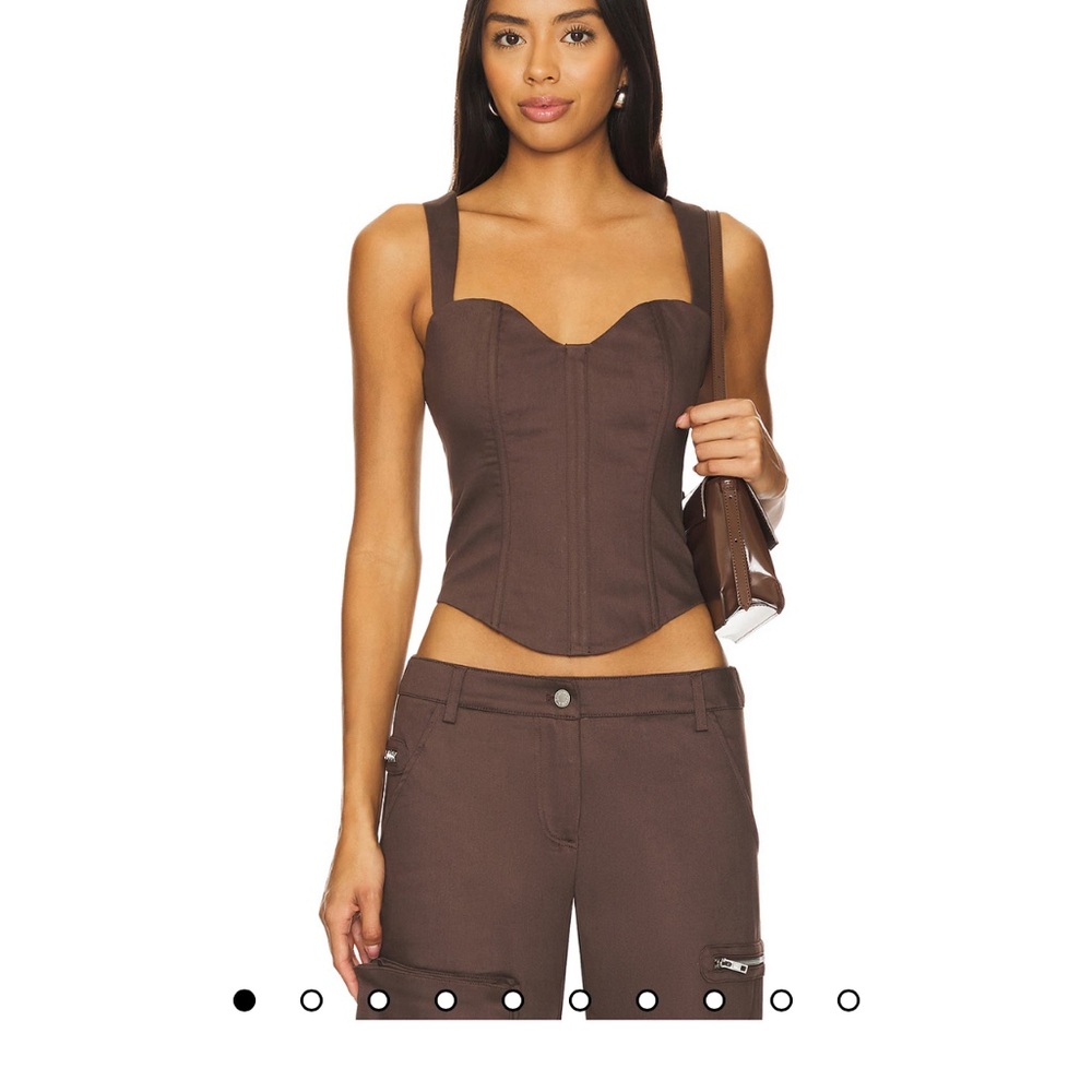 REVOLVE Brown Crop Top